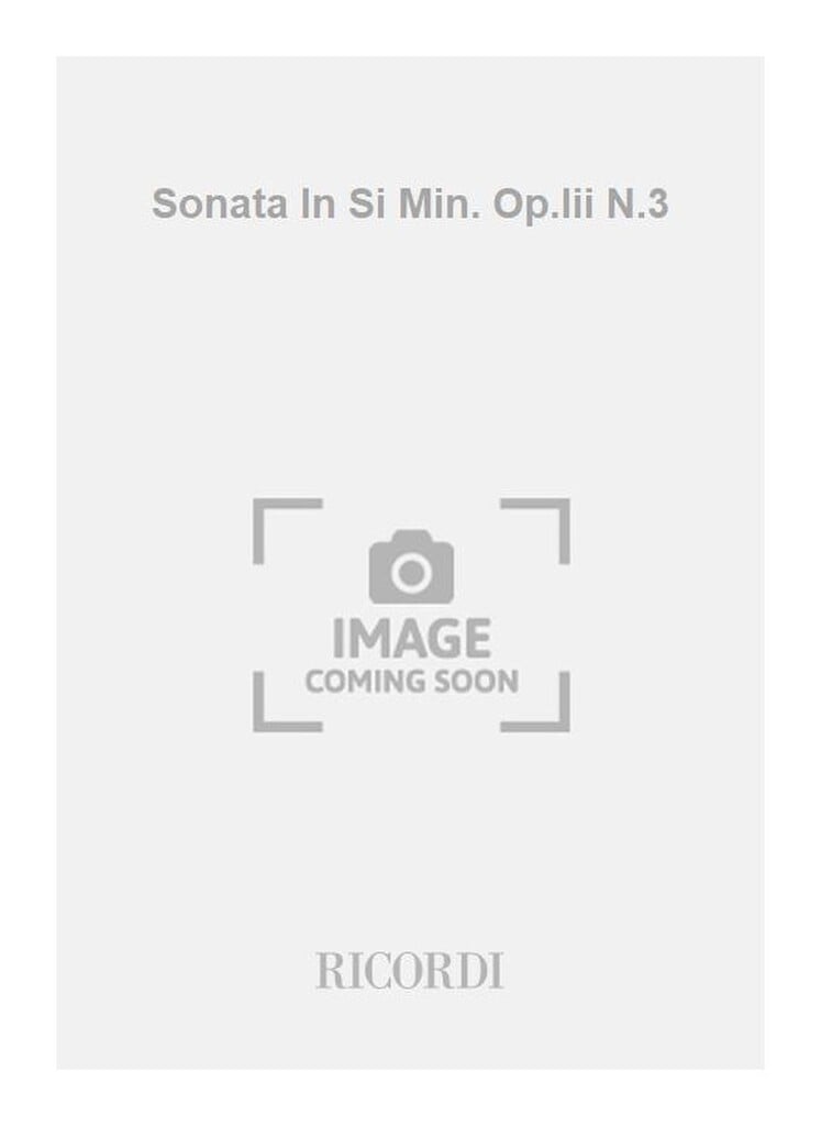 Sonata In Si Min. Op.Iii N.3